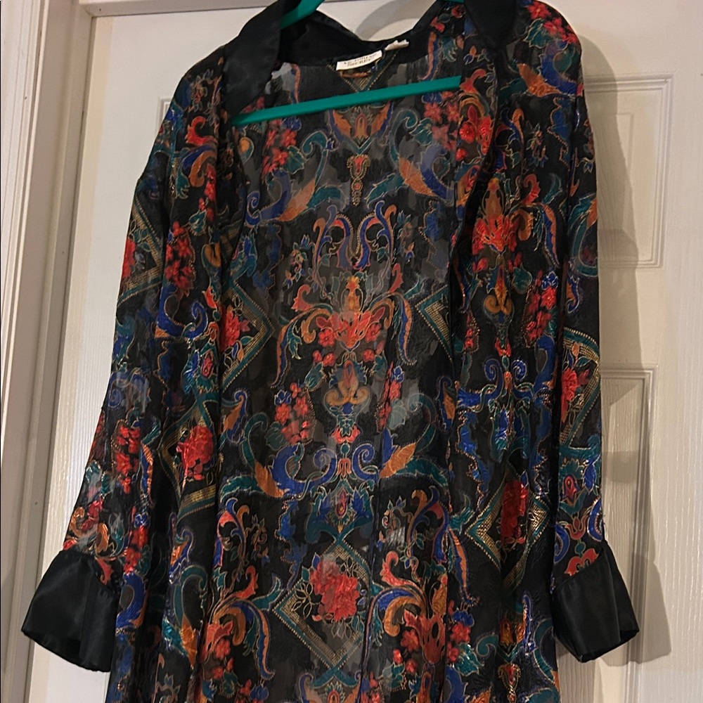 Victoria's Secret Multicolor Paisley Robe - Picture 3 of 8